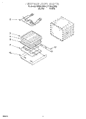 INTERNAL OVEN Diagram and Parts List for KEBI276DBL6  KitchenAid Wall Oven