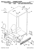 CABINET PARTS Diagram and Parts List for KSCS25INSS01  KitchenAid Refrigerator