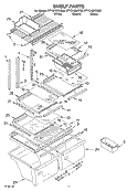 SHELF, OPTIONAL Diagram and Parts List for ET1CHMXKT02  Whirlpool Refrigerator