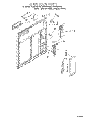 INNER DOOR Diagram and Parts List for DU940QWDB6  Whirlpool Dishwasher