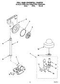 FILL AND OVERFILL PARTS Diagram and Parts List for KUDS01DJBL0  KitchenAid Dishwasher