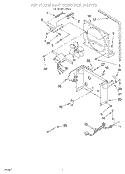 AIR FLOW AND CONTROL Diagram and Parts List for D30A1  Whirlpool Dehumidifier
