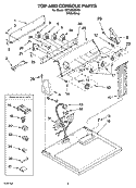 Part Location Diagram of W10071280 Whirlpool HARNS-WIRE