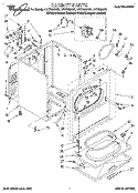 SECTION Diagram and Parts List for LEC7858AN2  Whirlpool Dryer