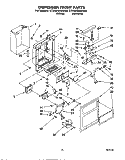 DISPENSER FRONT Diagram and Parts List for ET25DQRAW00  Whirlpool Refrigerator