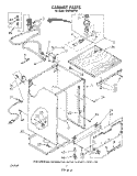 CABINET Diagram and Parts List for DP8700XTN1  Whirlpool Dishwasher