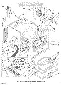 SECTION Diagram and Parts List for LGT7848AZ0  Whirlpool Dryer