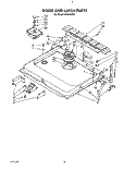 DOOR AND LATCH Diagram and Parts List for KUDS220T3  KitchenAid Dishwasher