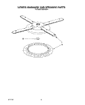 LOWER WASHARM AND STRAINER Diagram and Parts List for KUDP230Y1  KitchenAid Dishwasher