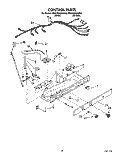 CONTROL Diagram and Parts List for 8ED25DQXAN00  Whirlpool Refrigerator