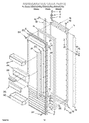 REFRIGERATOR DOOR Diagram and Parts List for KSSS42QJT00  KitchenAid Refrigerator