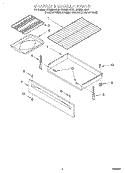DRAWER AND BROILER, LIT/OPTIONAL Diagram and Parts List for GS395LEGZ0  Whirlpool Range