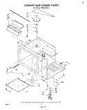 CABINET AND STIRRER Diagram and Parts List for RM235PXL0  Whirlpool Microwave Oven Combo