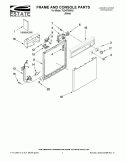 FRAME AND CONSOLE PARTS Diagram and Parts List for TUD4700WQ1  Estate Dishwasher
