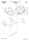 CABINET, LITERATURE Diagram and Parts List for LSR5121HQ0  Whirlpool Washer
