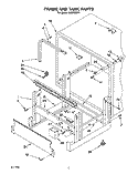 FRAME AND TANK Diagram and Parts List for KUDD230Y1  KitchenAid Dishwasher