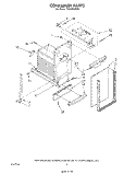 CONTAINER Diagram and Parts List for TU4000XRP2  Whirlpool Trash Compactor
