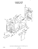 CABINET Diagram and Parts List for KEBS146SBL2  KitchenAid Wall Oven