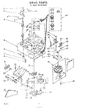 DRIVE Diagram and Parts List for LB5300XKW0  Whirlpool Washer