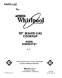 SECTION Diagram and Parts List for SC8630EWW1  Whirlpool Cooktop