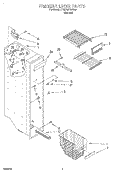 FREEZER LINER Diagram and Parts List for 4YED25PQFN00  Whirlpool Refrigerator