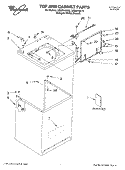 TOP & CABINET, LITERATURE Diagram and Parts List for LSQ9010KQ0  Whirlpool Washer
