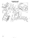 SECTION Diagram and Parts List for LE5800XPW1  Whirlpool Dryer