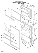 DOOR Diagram and Parts List for TT18DKXDN03  Estate Refrigerator