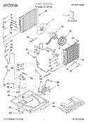 UNIT, LITERATURE Diagram and Parts List for CAH18WC00  Crosley Air Conditioner