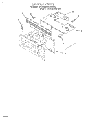 CABINET Diagram and Parts List for MHE13XHB1  Roper Microwave