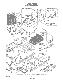 UNIT Diagram and Parts List for 3ED26MMXRWR0  Whirlpool Refrigerator