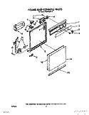 FRAME AND CONSOLE Diagram and Parts List for DU8000XX1  Whirlpool Dishwasher