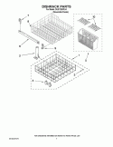 DISHRACK PARTS Diagram and Parts List for DU811SWPU4  Whirlpool Dishwasher
