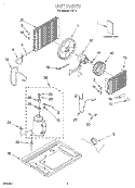 UNIT, LITERATURE Diagram and Parts List for RA611  Whirlpool Air Conditioner