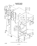 CABINET Diagram and Parts List for ET18PKXSW0B  Whirlpool Refrigerator