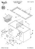 SECTION Diagram and Parts List for EH150FXGW00  Whirlpool Freezer