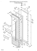 REFRIGERATOR DOOR Diagram and Parts List for KSSS42MDX04  KitchenAid Refrigerator