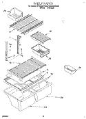 SHELF Diagram and Parts List for ET20NMXDW00  Whirlpool Refrigerator