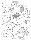 UNIT Diagram and Parts List for GD25DCXHS01  Whirlpool Refrigerator