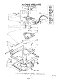 MACHINE BASE Diagram and Parts List for LA5570XPW4  Whirlpool Washer
