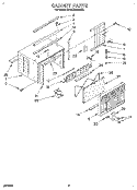 CABINET Diagram and Parts List for BPAC0500AS0  KitchenAid Air Conditioner