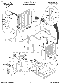 UNIT, LITERATURE Diagram and Parts List for 3XACM12DD1  Whirlpool Air Conditioner