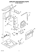AIRFLOW AND CONTROL PARTS Diagram and Parts List for CAR30WCP0  Crosley Air Conditioner