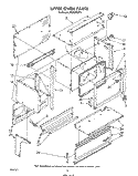 UPPER OVEN Diagram and Parts List for RE953PXPT1  Whirlpool Range
