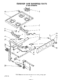 COOKTOP AND MANIFOLD , LITERATURE A Diagram and Parts List for SS3004SRW0  Whirlpool Range