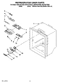 REFRIGERATOR LINER PARTS Diagram and Parts List for KBRS19KTBL00  KitchenAid Refrigerator