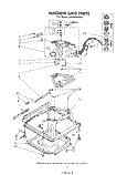 MACHINE BASE Diagram and Parts List for LA5430XPW3  Whirlpool Washer