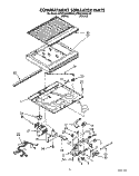 COMPARTMENT SEPARATOR Diagram and Parts List for KTRS22KXAL20  KitchenAid Refrigerator