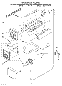ICEMAKER PARTS Diagram and Parts List for KSRK22XLBT00  KitchenAid Refrigerator