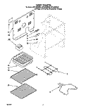 UNIT Diagram and Parts List for RF314BXBN0  Whirlpool Range